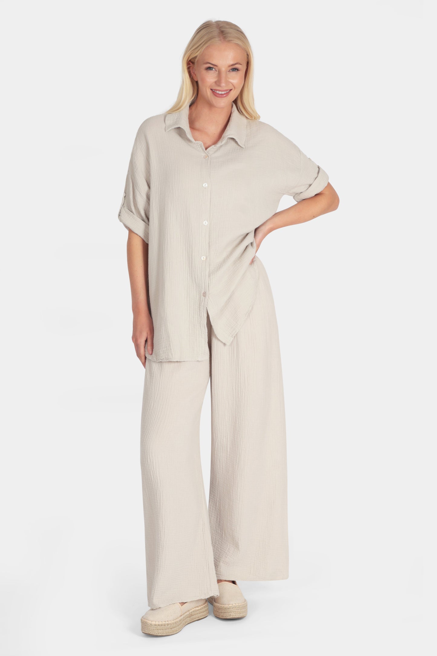 Halara Cotton Trousers - Fenella