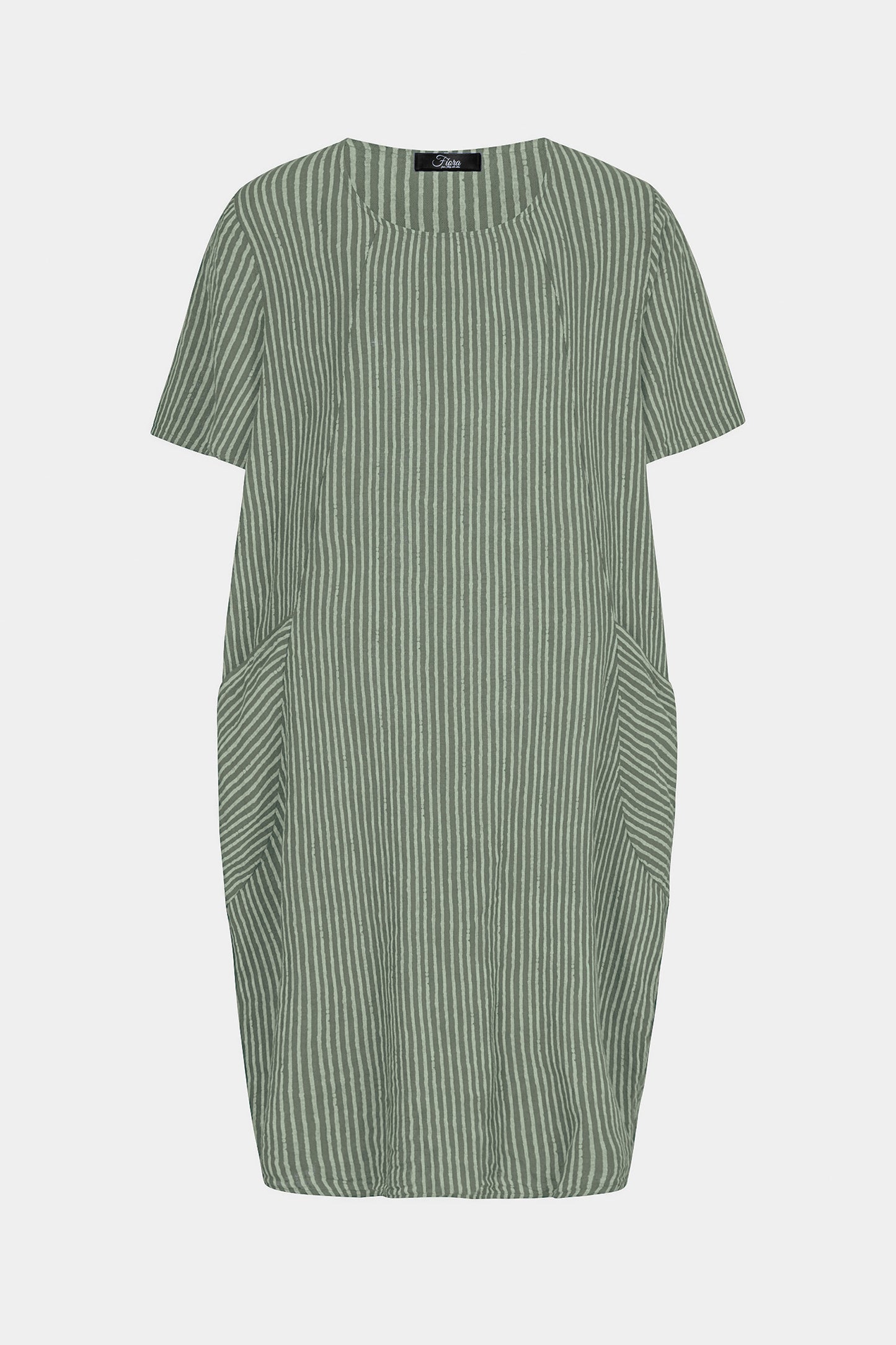 Allegra Cotton Stripe Midi Dress