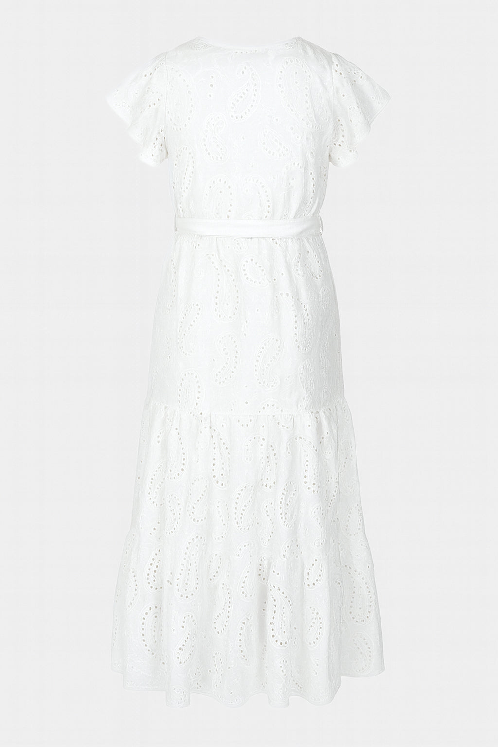 Anglaise Frill Sleeve Cotton Maxi Dress
