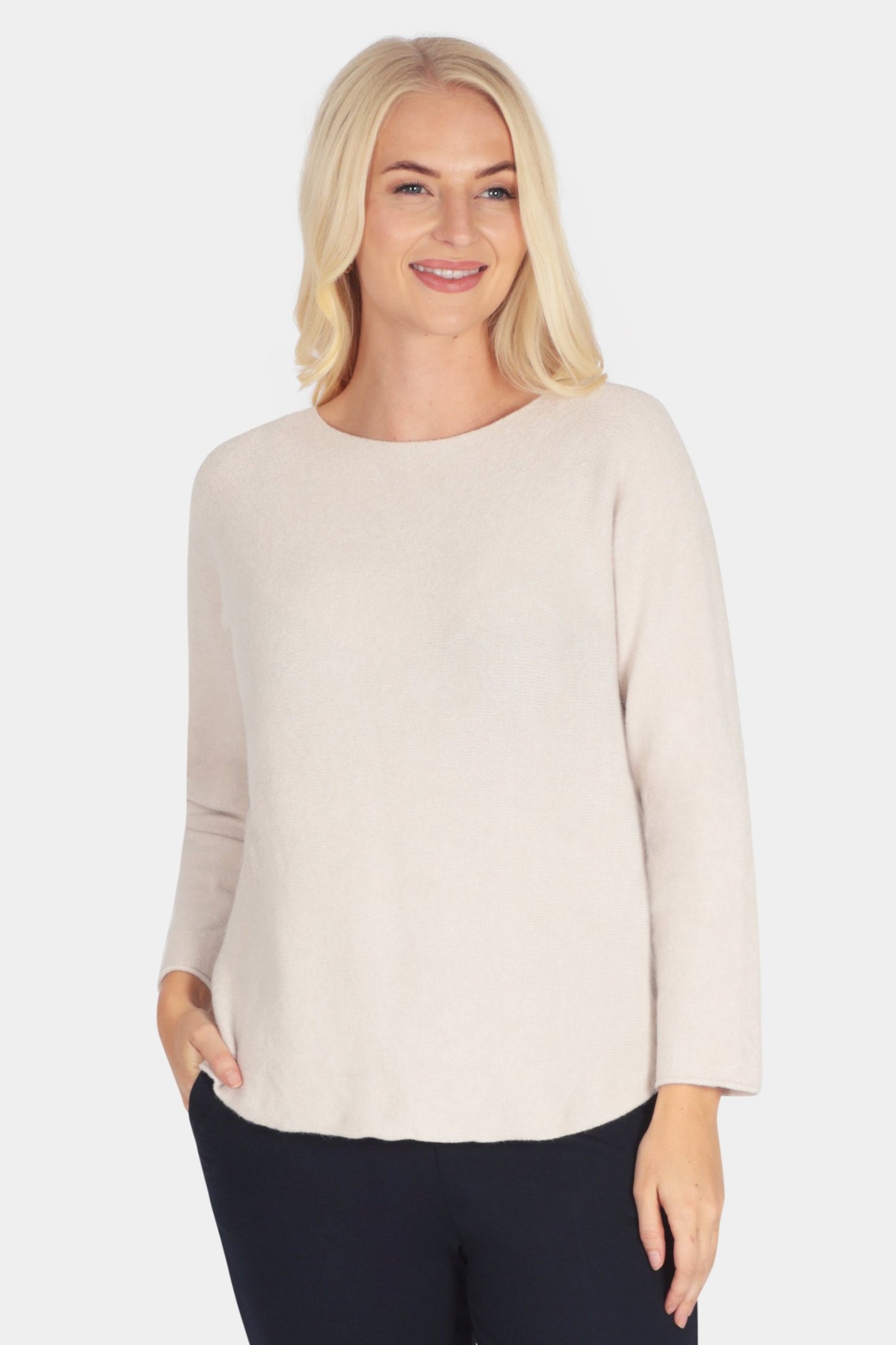 Cloud Two Slash Neck Jumper