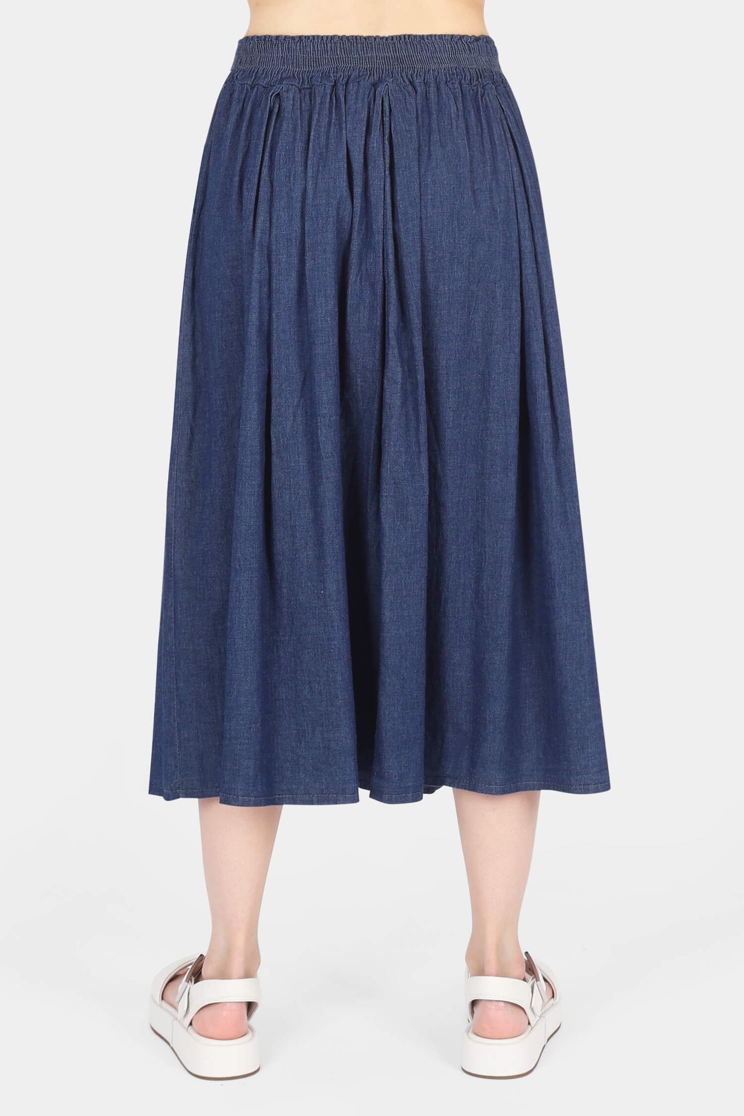 Darley Denim Pleat Skirt