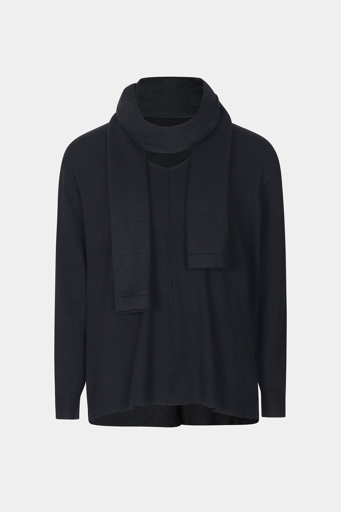 V-Neck Jumper Scarf Set