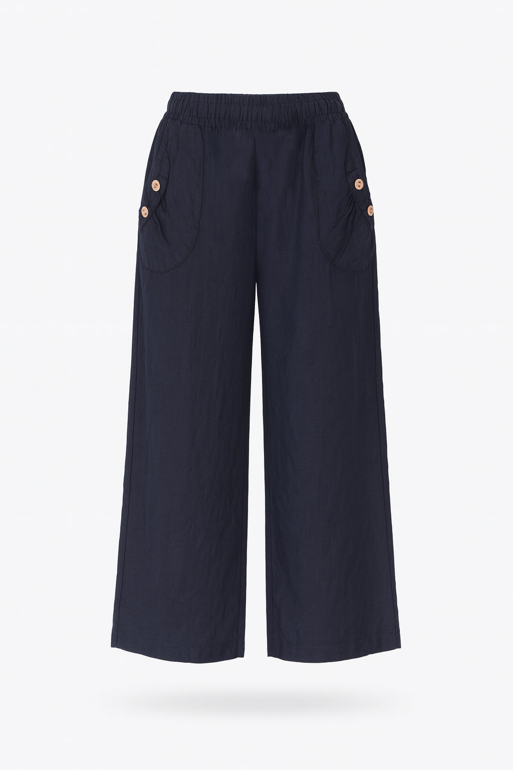 Linen Button Pocket Trousers