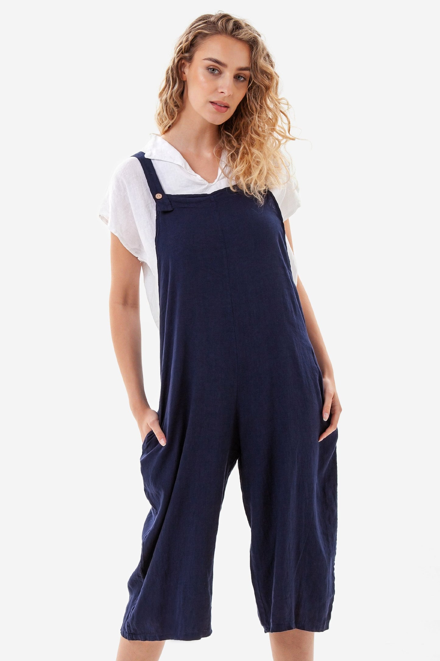 Artisan Linen Dungarees