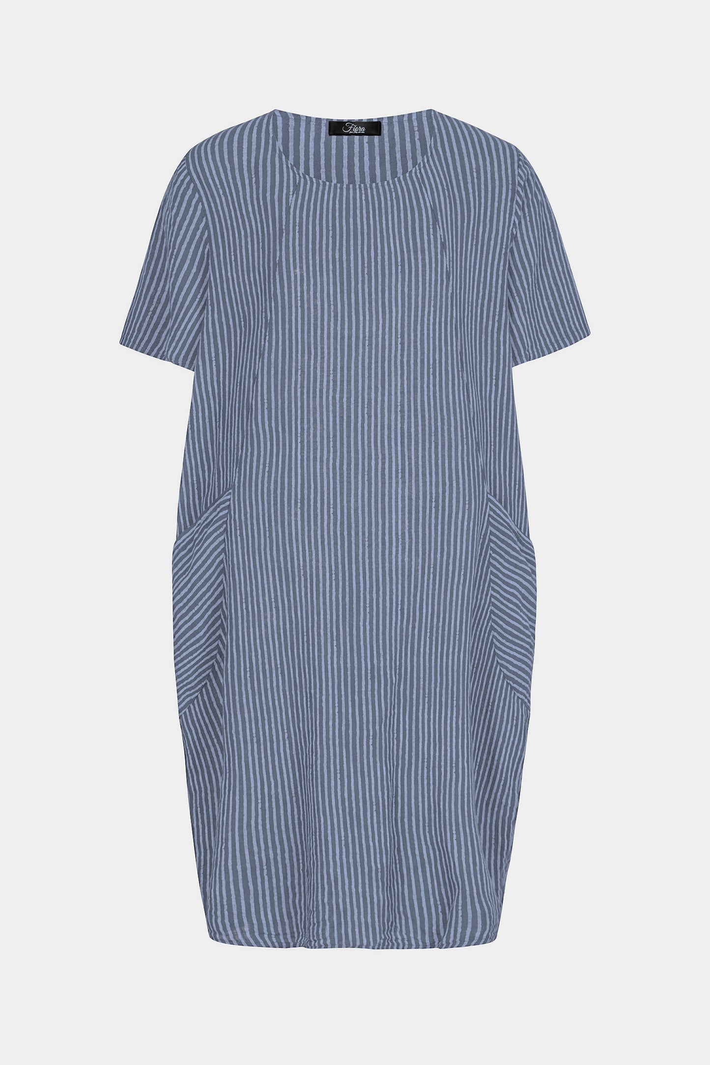 Allegra Cotton Stripe Midi Dress