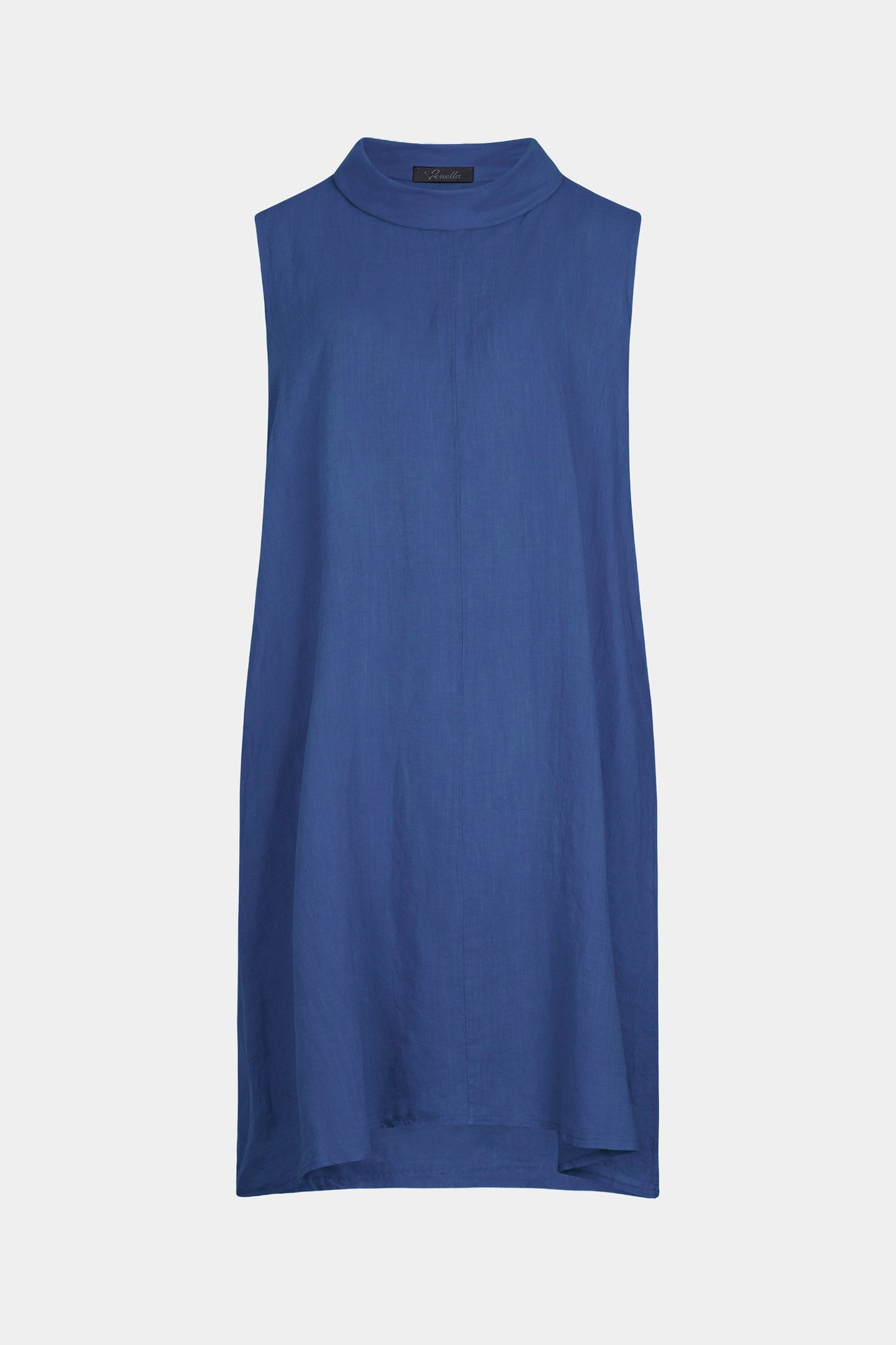 Bellona Linen Cowl Neck Dress