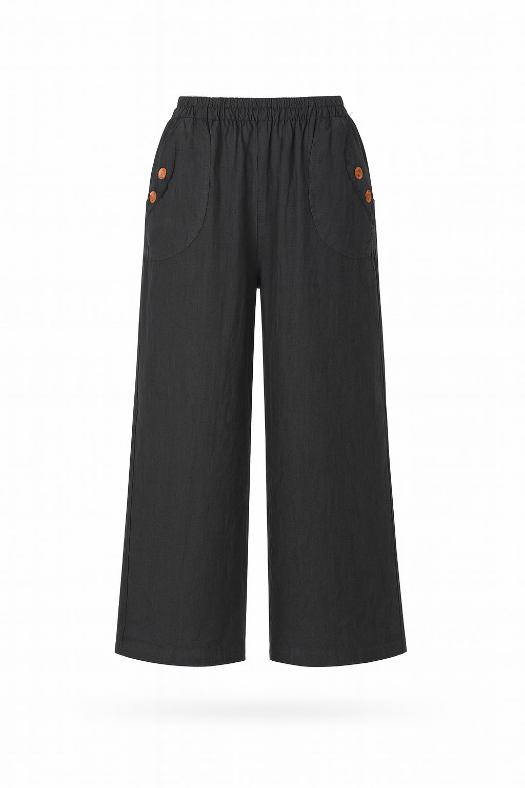 Linen Button Pocket Trousers