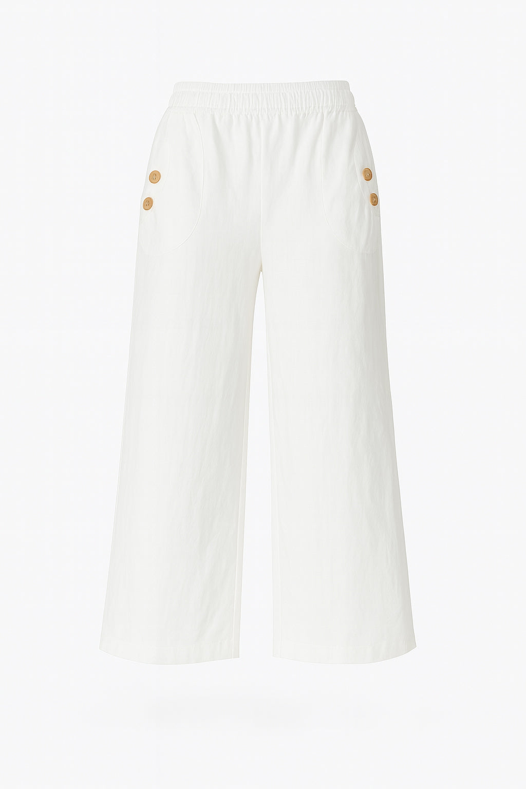 Linen Button Pocket Trousers