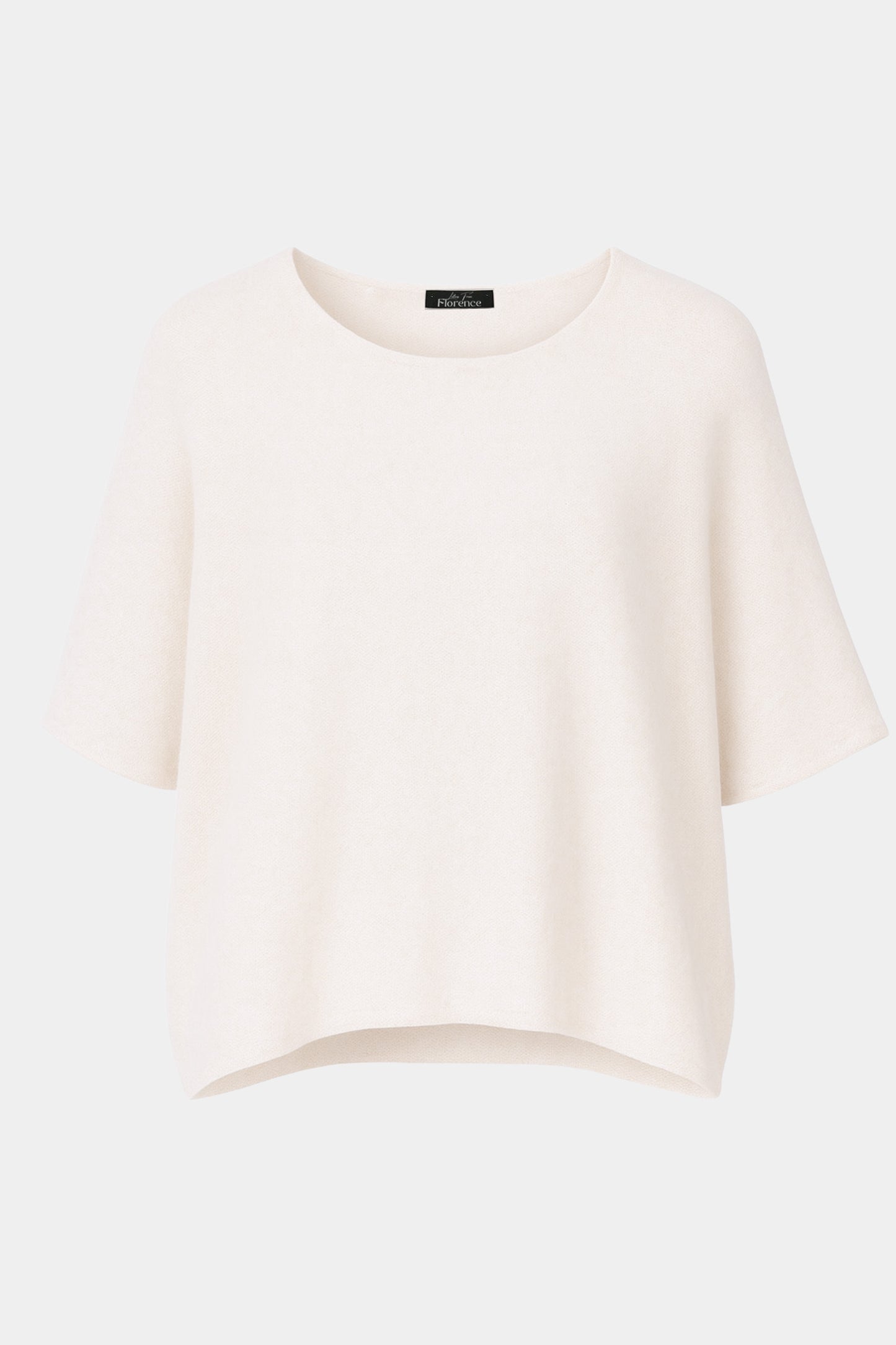 Cloud Two Round Neck 3/4 Sleeve Crop