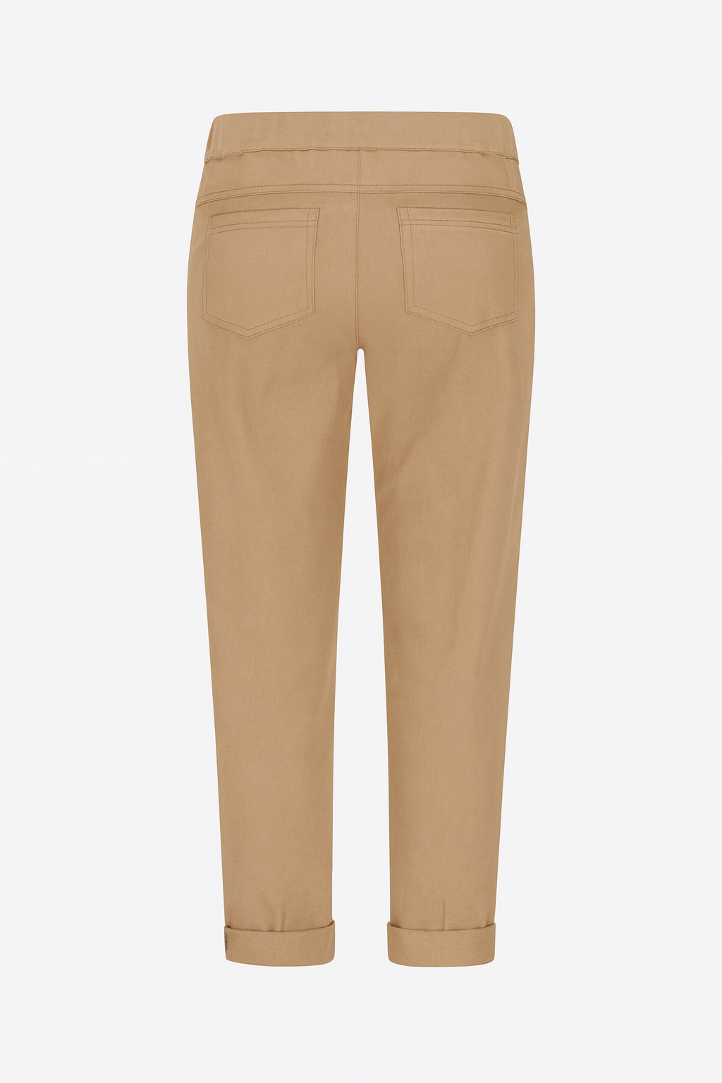 Tie-Waist Stretchy Winter-Weight Trousers