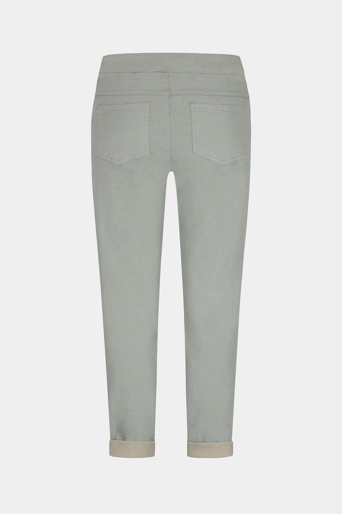 Tie-Waist Stretchy Winter-Weight Trousers