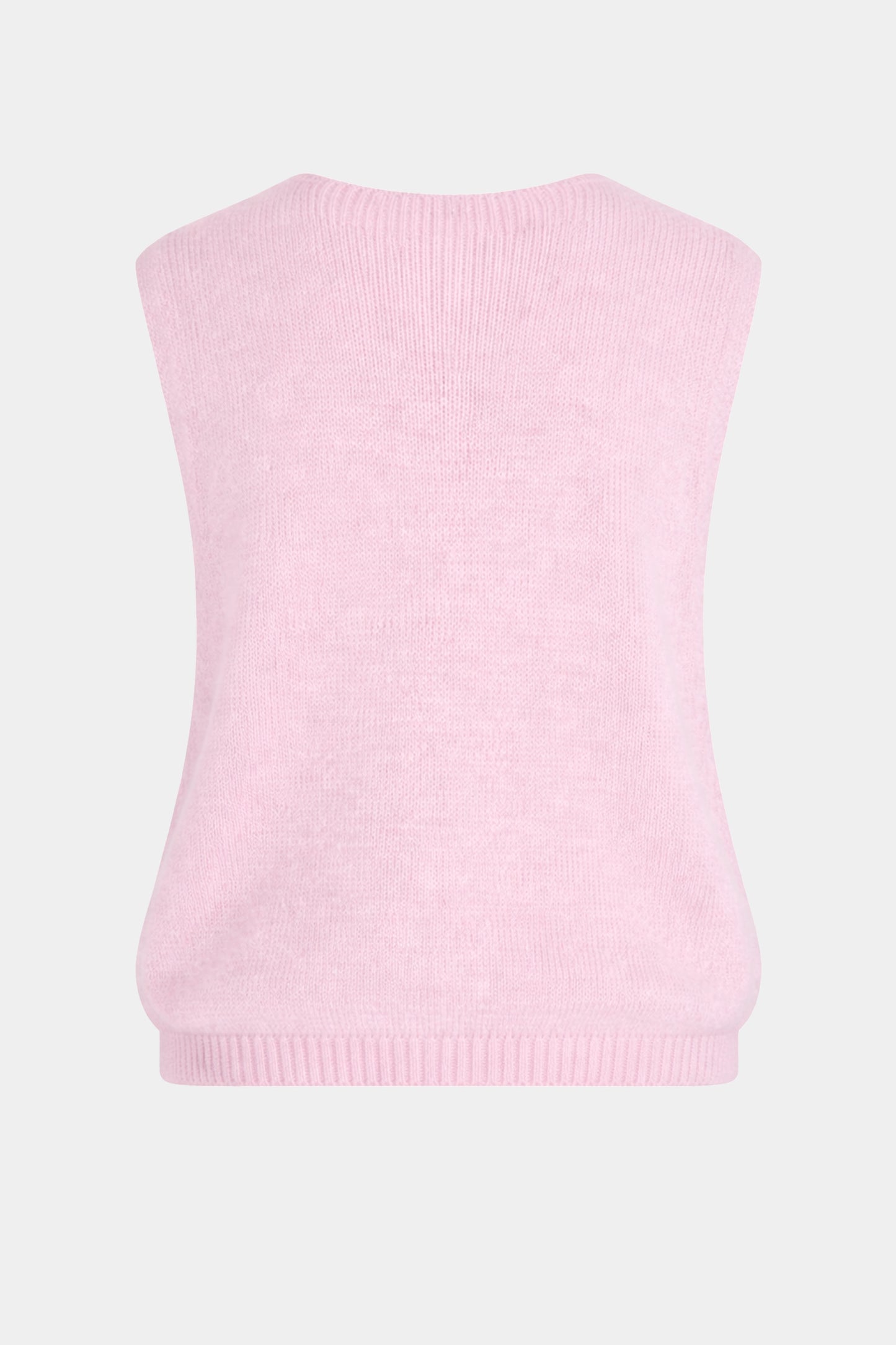Button Through Mohair Knit Vest