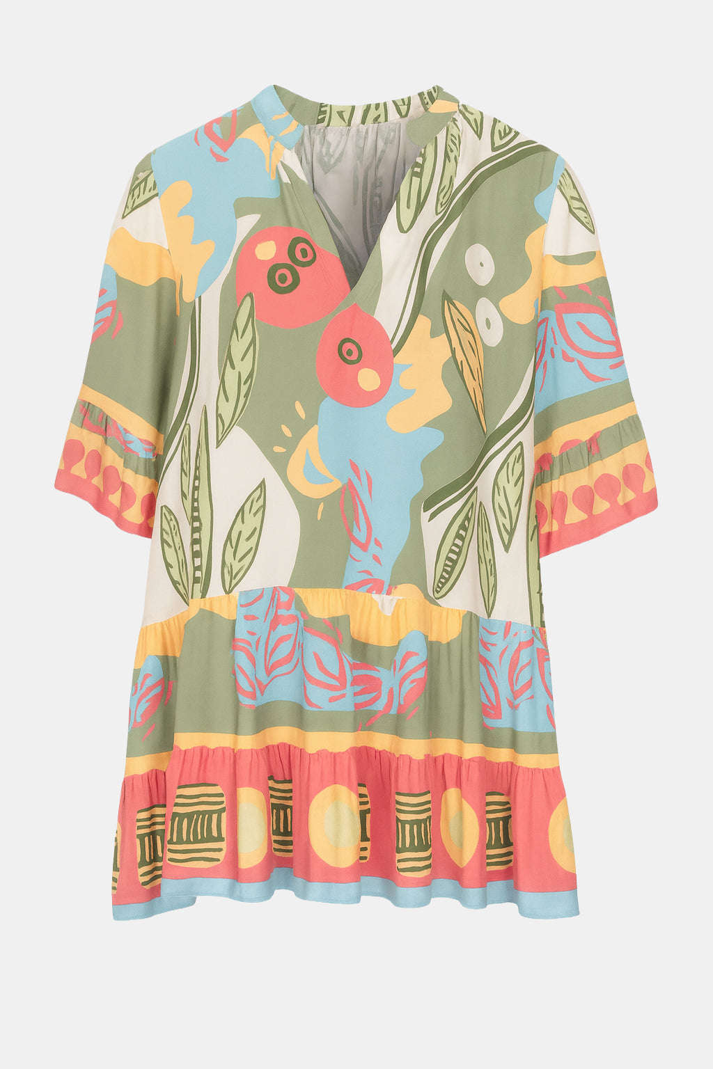 Bold Abstract Painting Tunic Dress