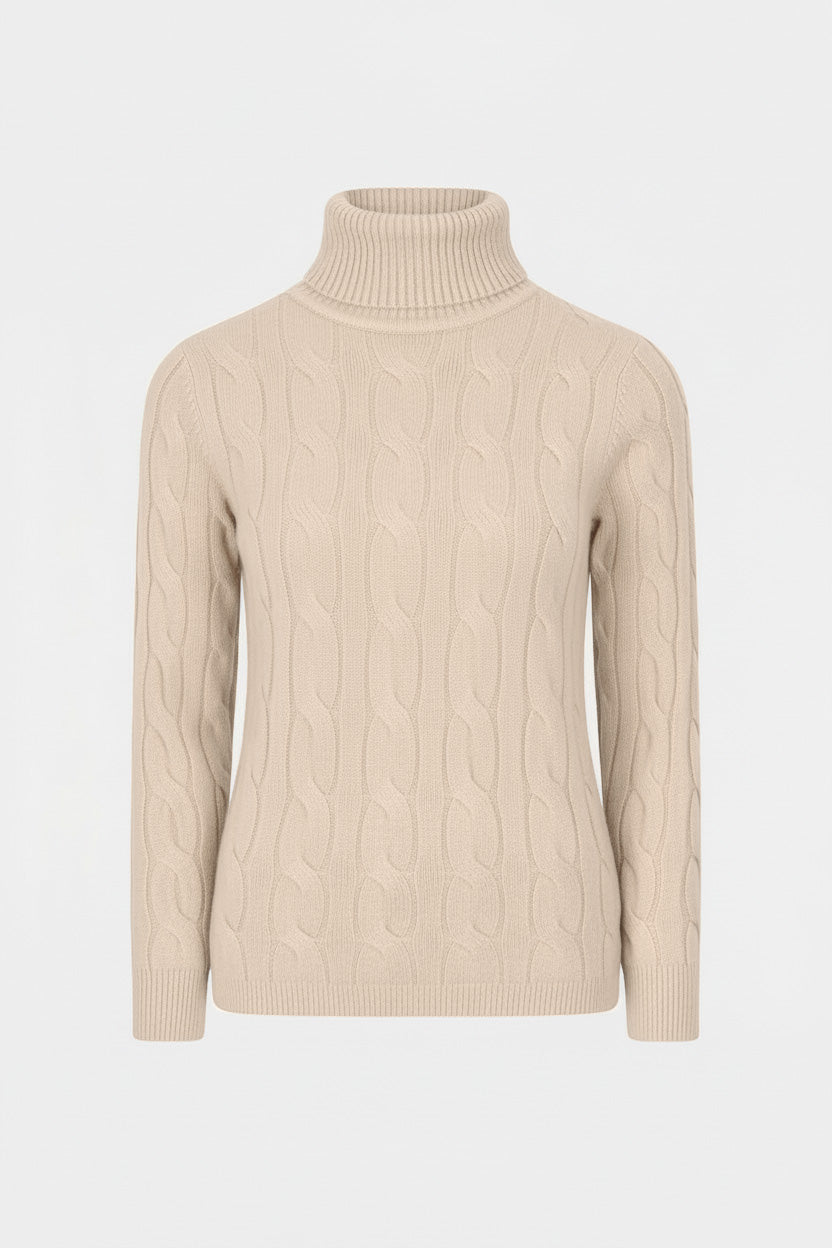 Roll Neck Bold Cable Jumper