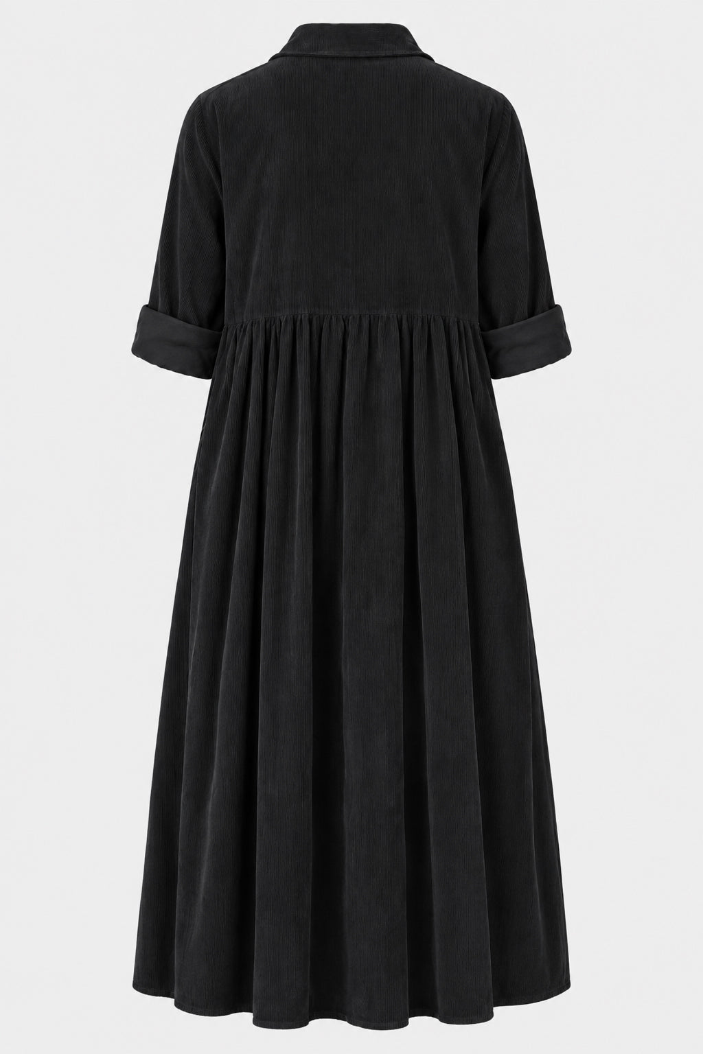 Empire Cotton Cord Shirt Dress