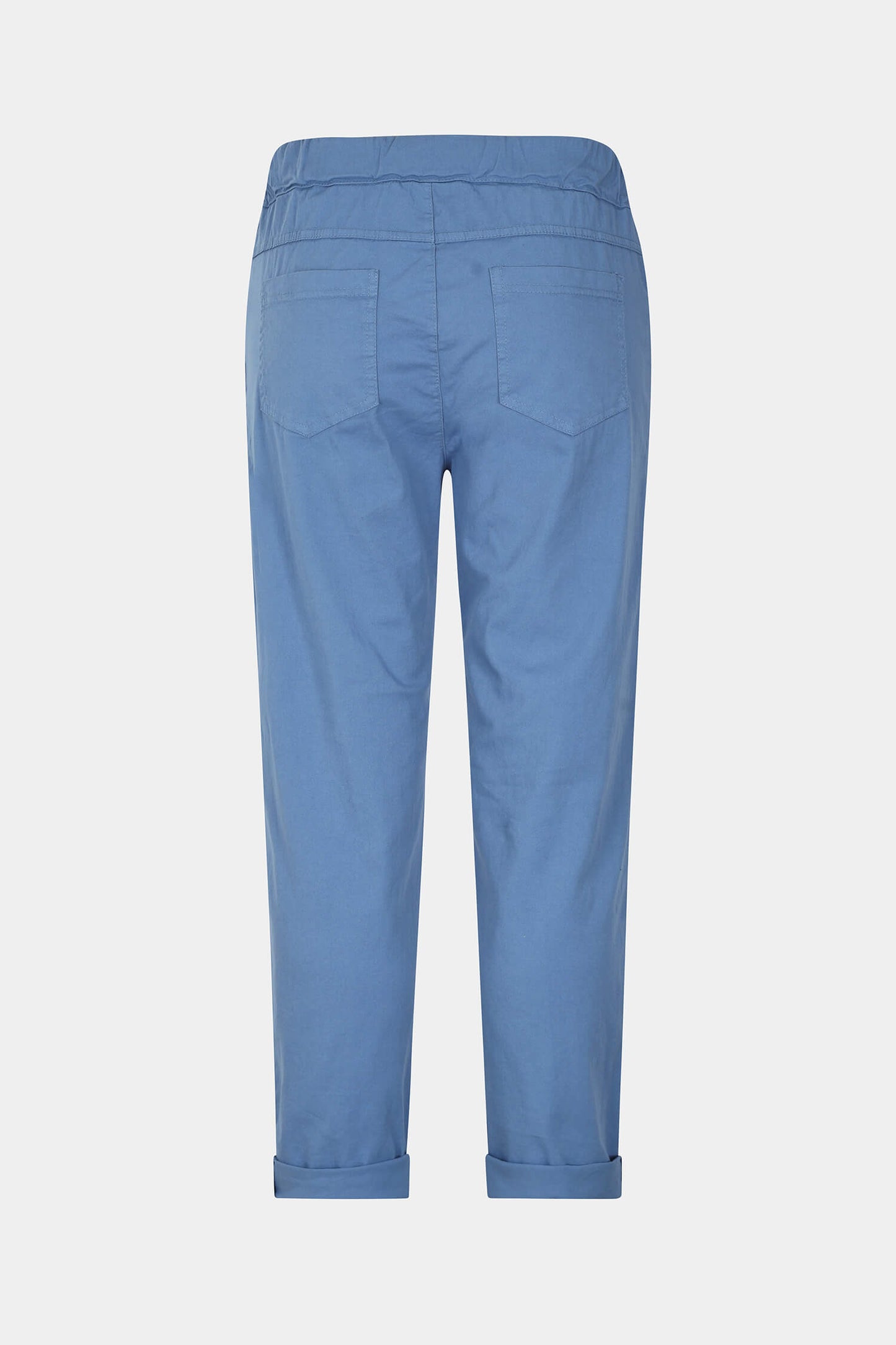Cotton Straight Tie Waist Trousers