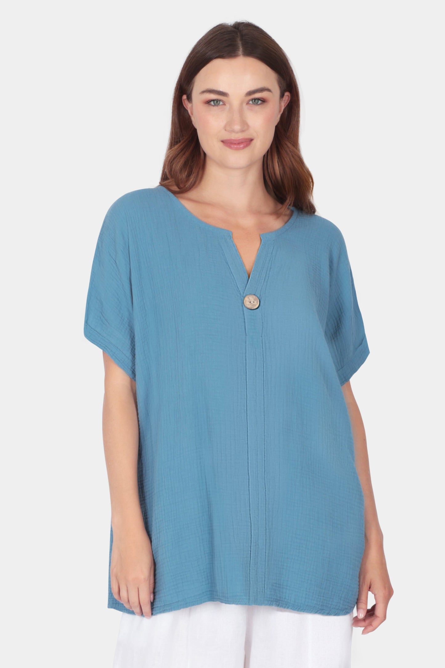 Cara Cotton Notch Tee