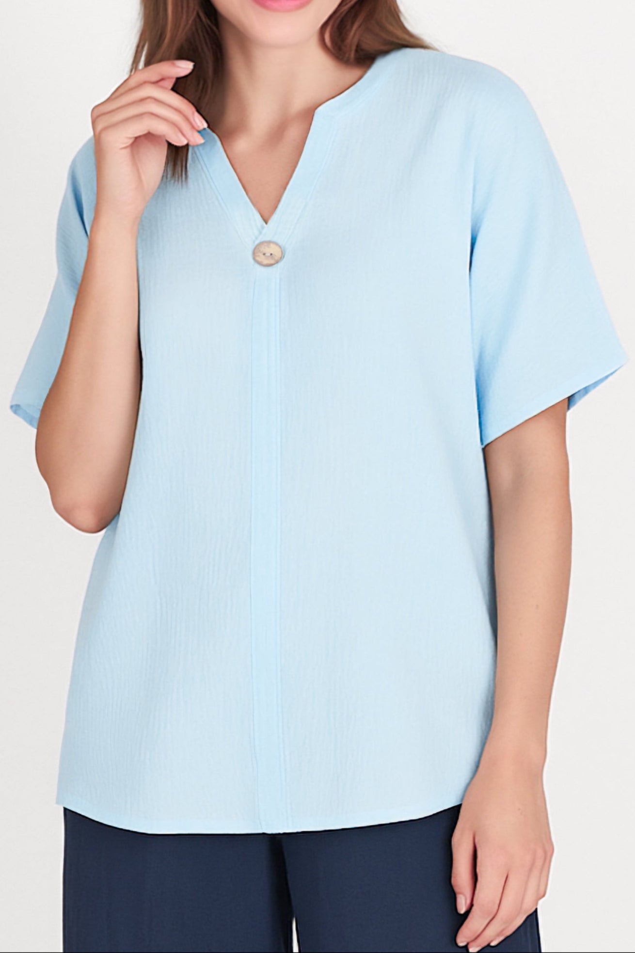 Cara Cotton Notch Tee