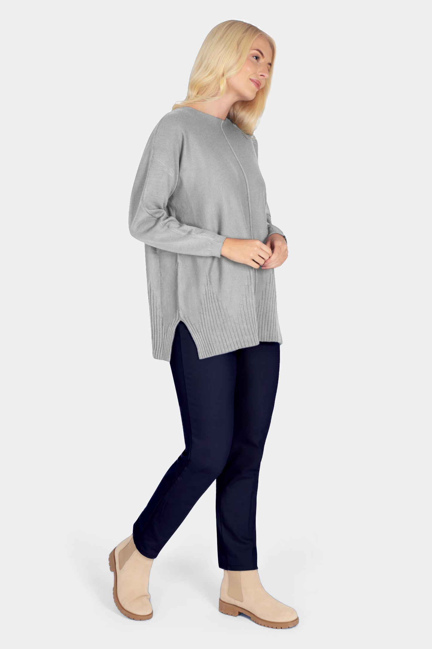 Crew Rib Front Seam Jumper