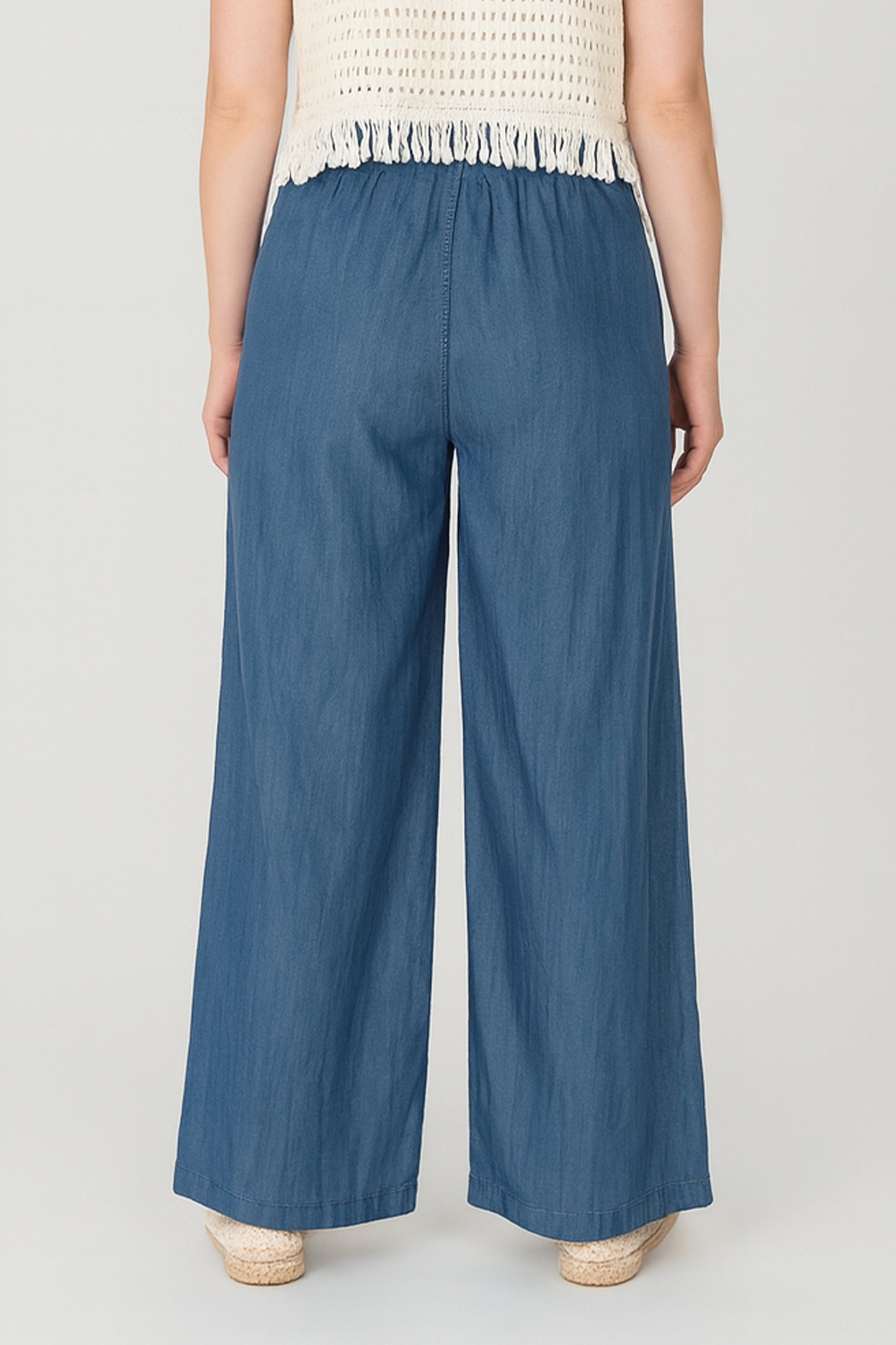Denim Palazzo Pants