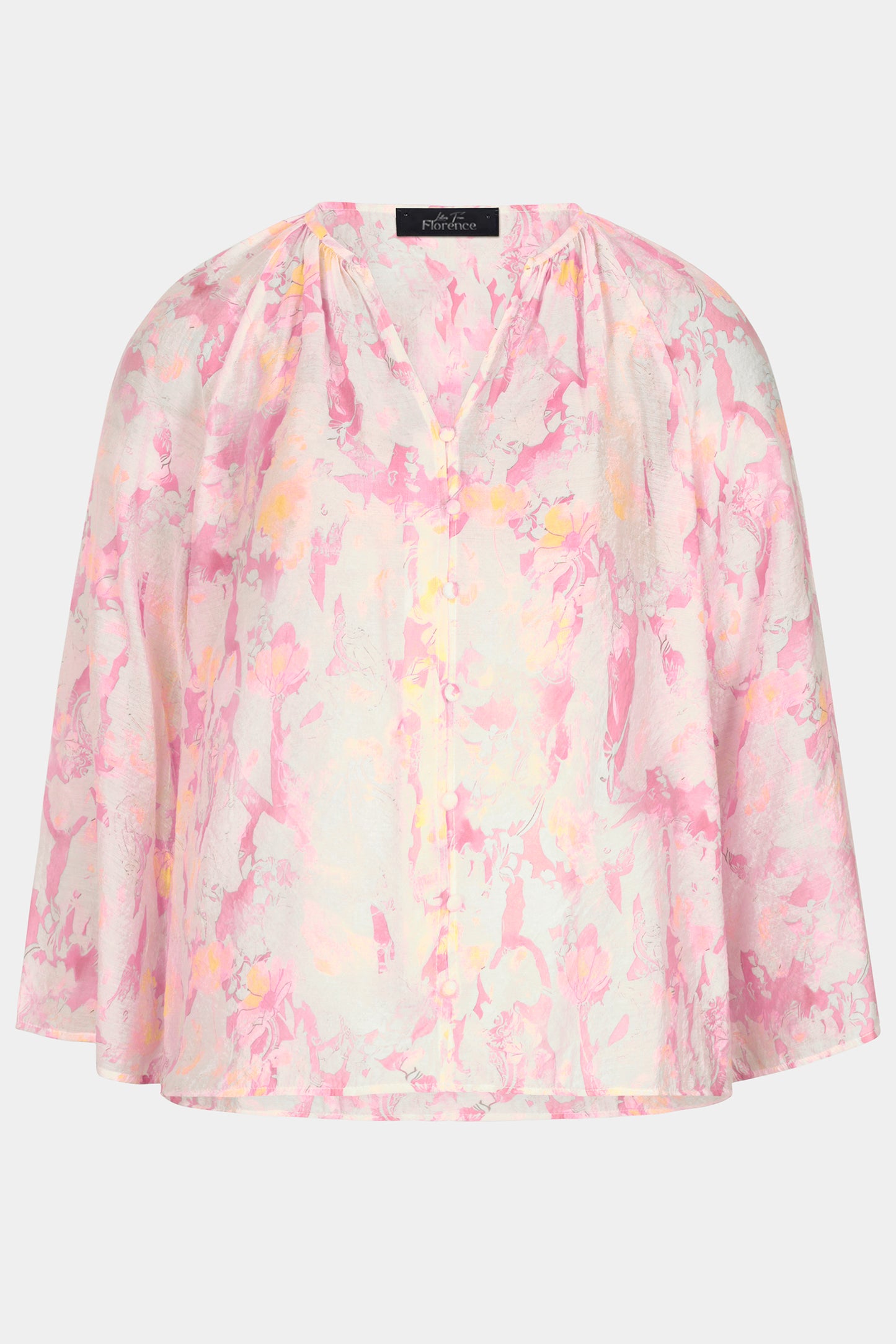Tie-Dye Flute Sleeve Blouse