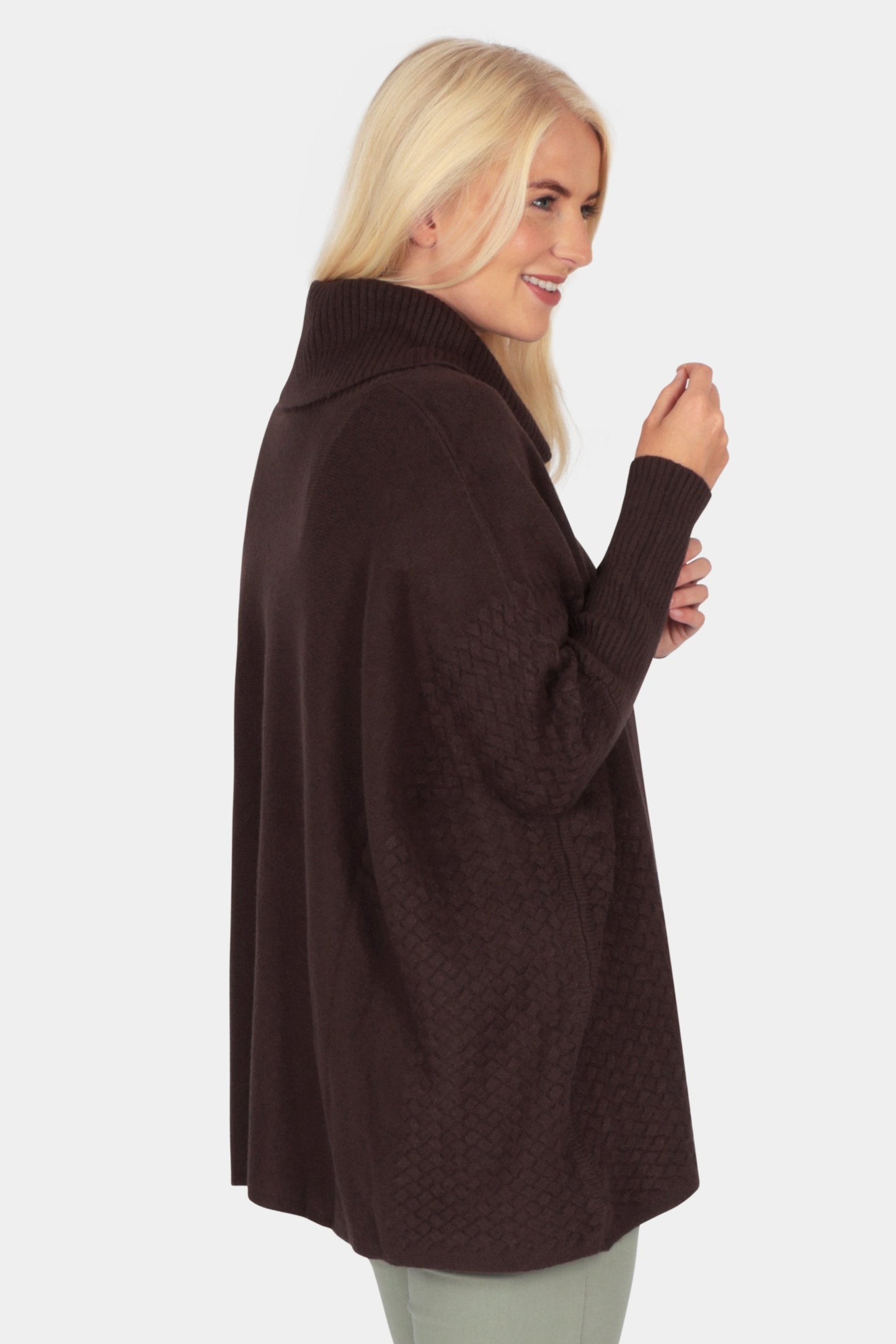 Poncho Style Knit Jumper