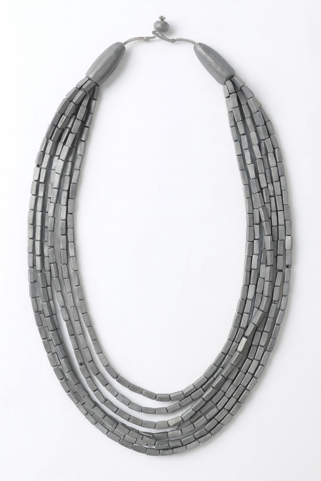 Layered Mosaic Bead Necklace