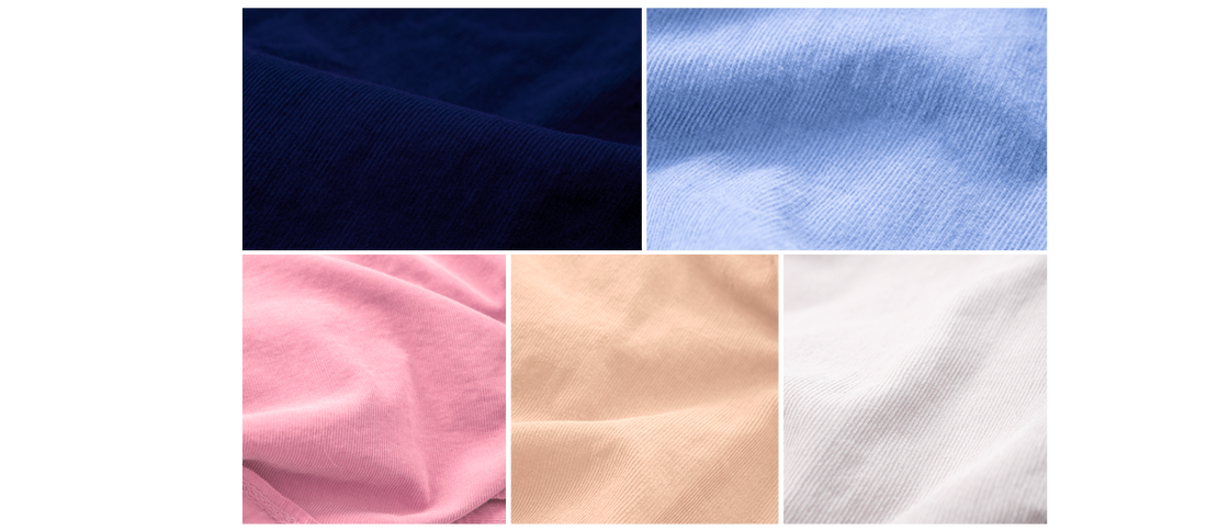 Cotton Corduroy Collection: 100% cotton, soft fine wale, and Made in Italy.
