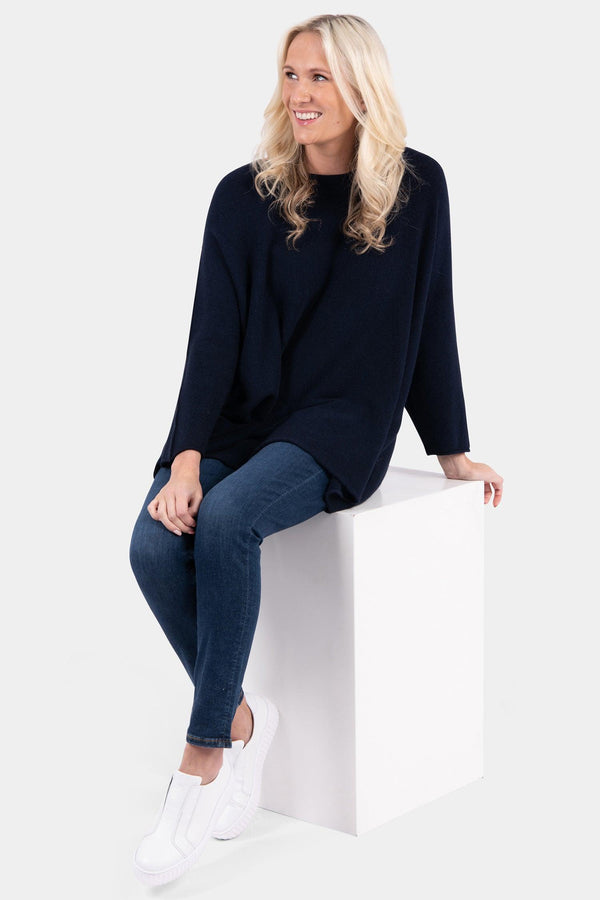 Cloud Two Slash Neck Oversize Jumper