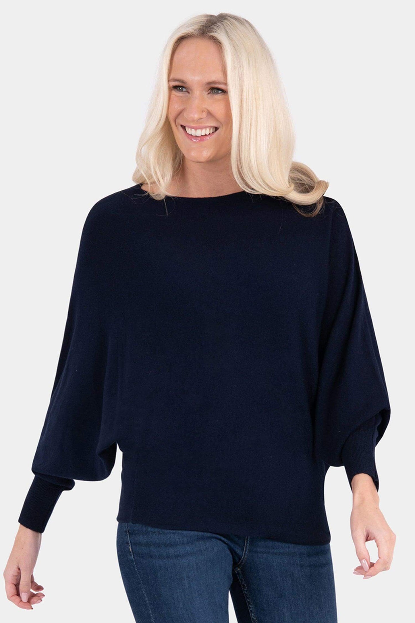Cloud One Slash Neck Batwing Jumper