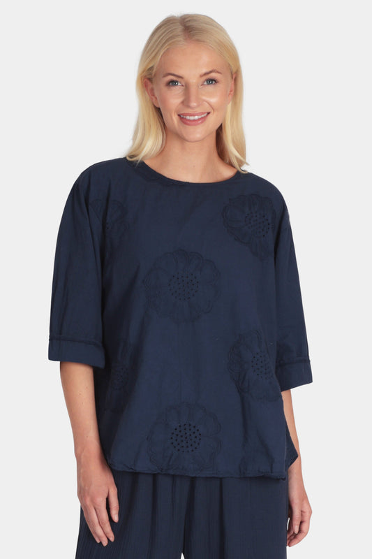 Fiona Button Back Blouse - Fenella