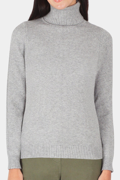 Roll Neck Plain Jumper