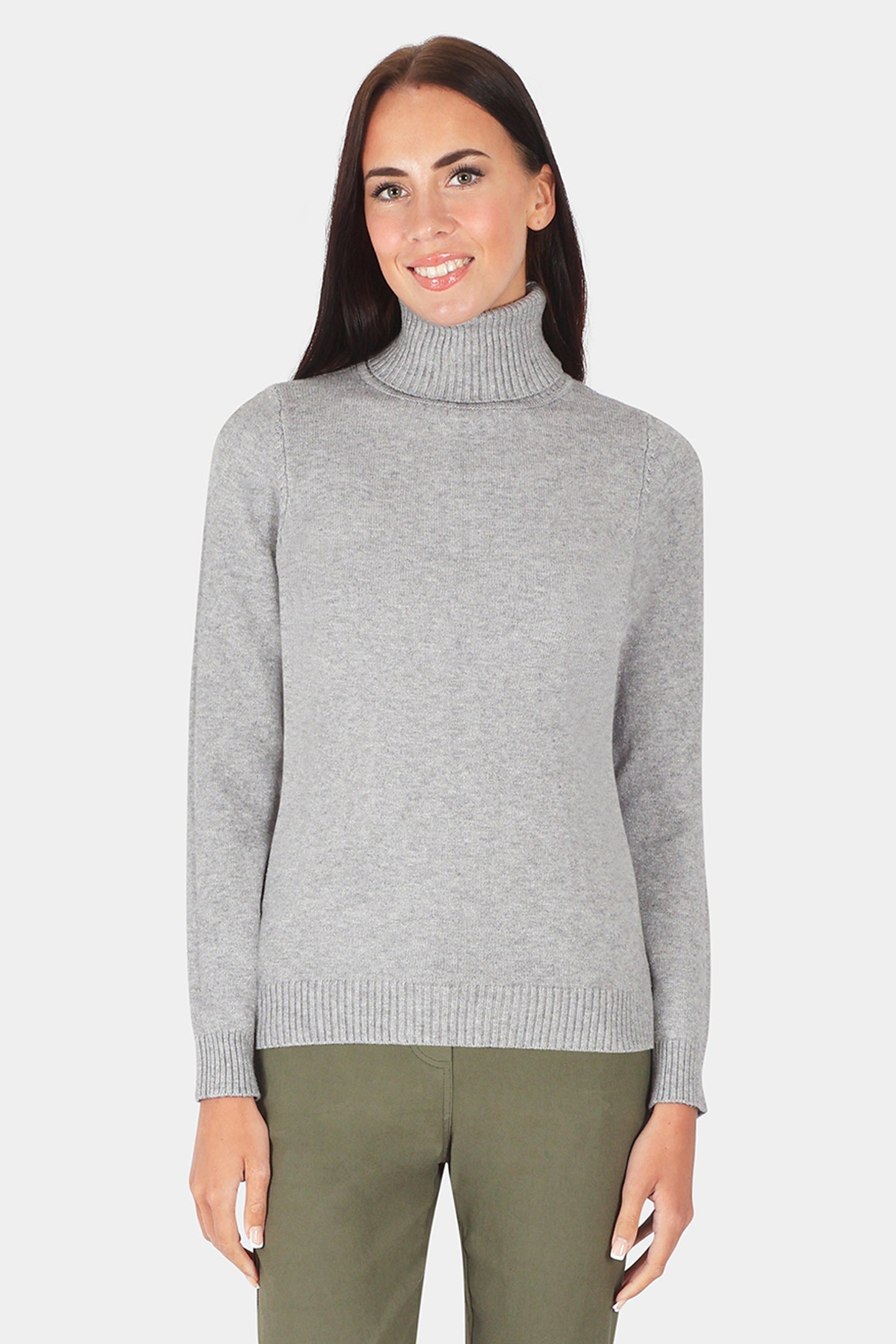 Roll Neck Plain Jumper