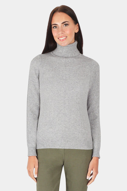 Roll Neck Plain Jumper