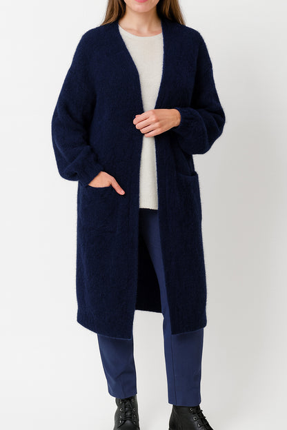 Fine Alpaca Long Cardigan