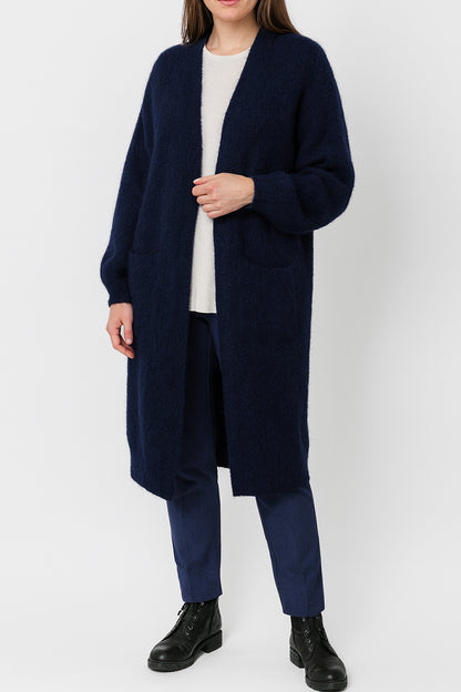 Fine Alpaca Long Cardigan