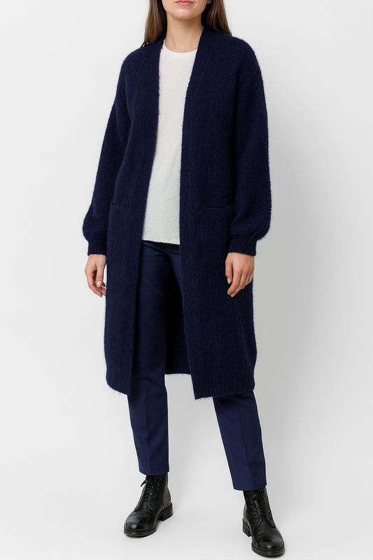 Fine Alpaca Long Cardigan