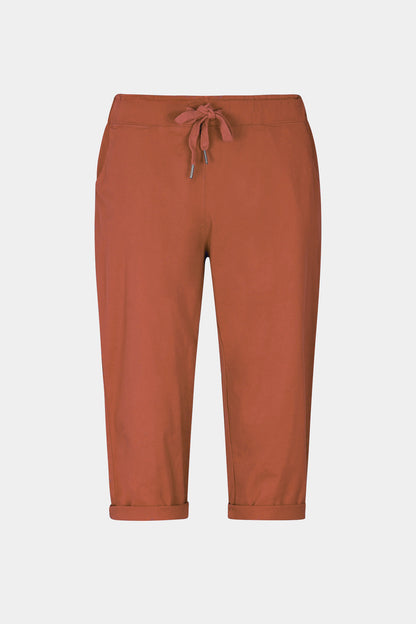 Tie-Waist Stretch Crop Pants