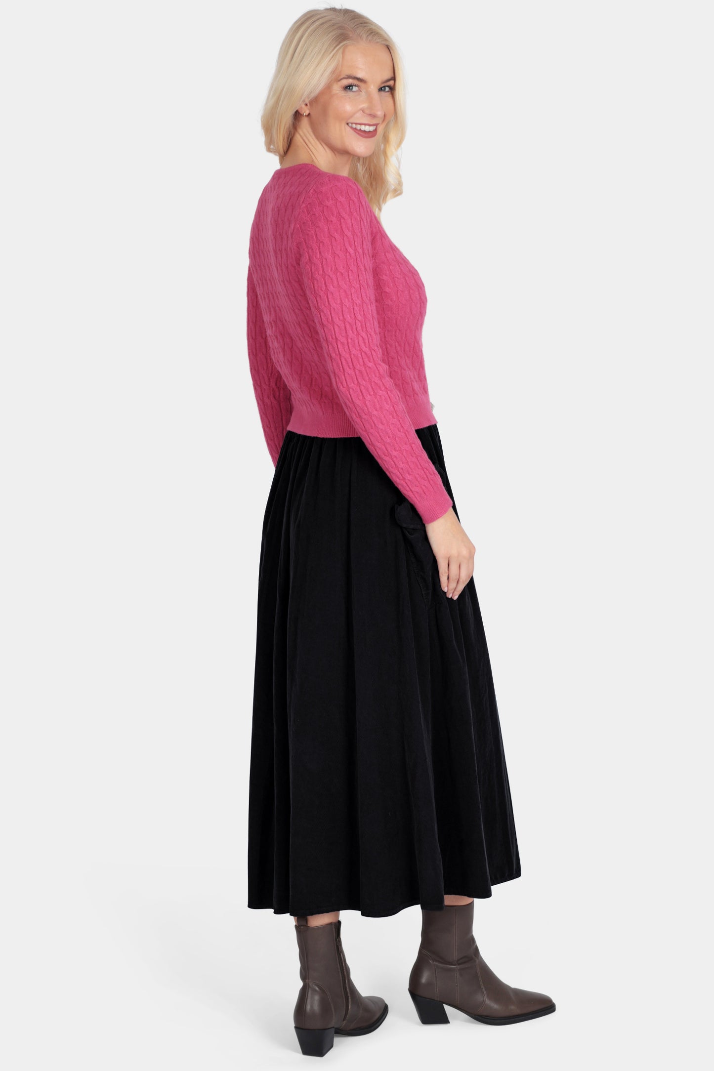 Corduroy Two Pocket Skirt
