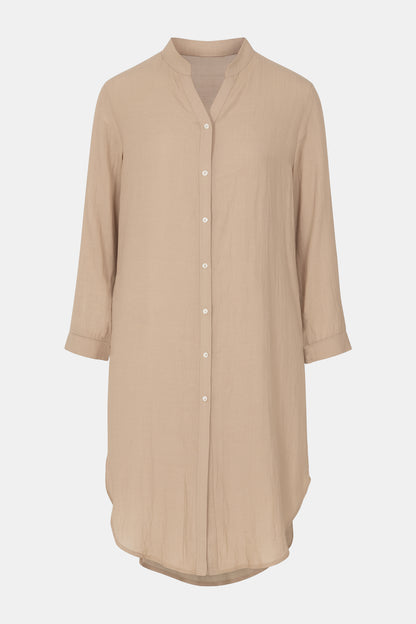 Cotton Beach Shirt Dress