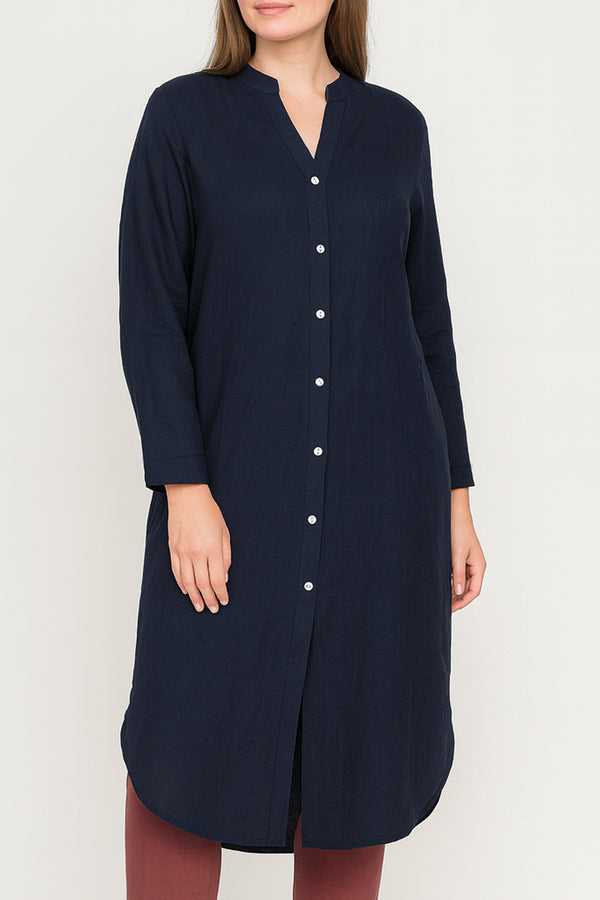 Cotton Beach Shirt Dress