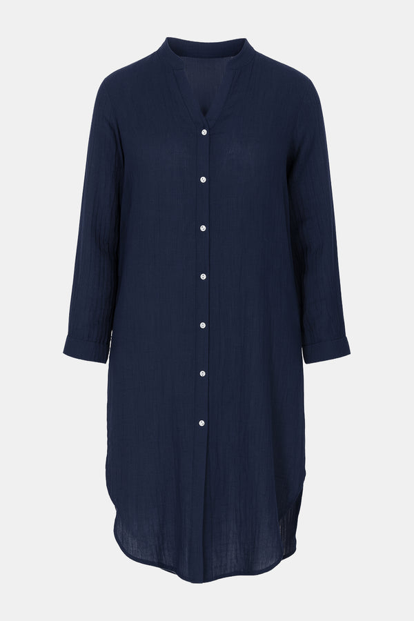 Cotton Beach Shirt Dress