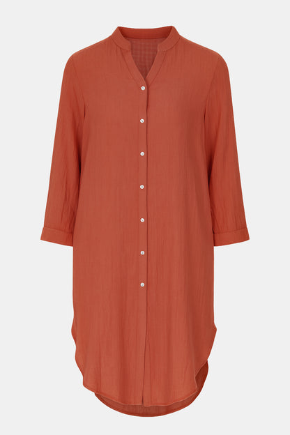 Cotton Beach Shirt Dress