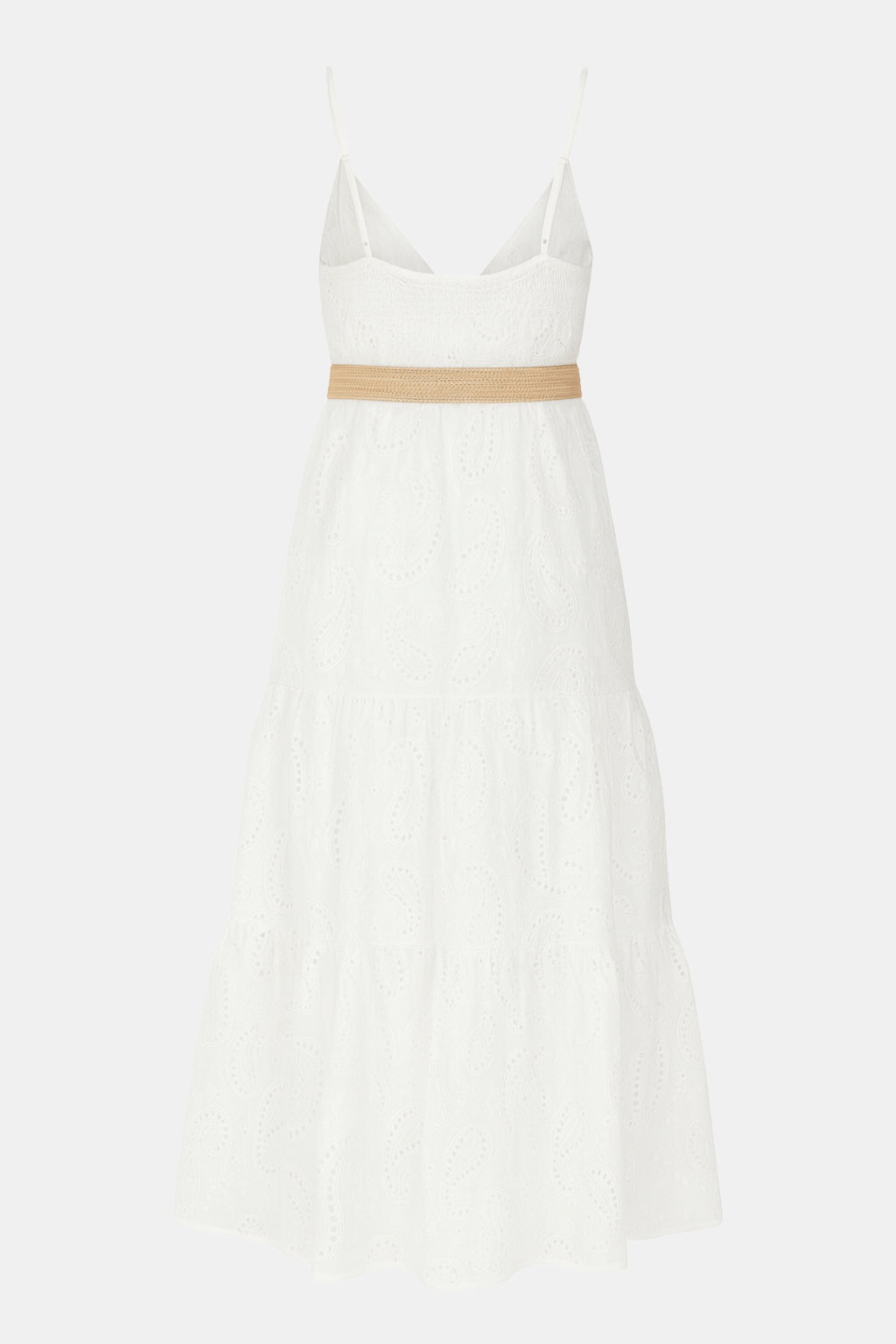 Anglaise Strap Cotton Maxi Dress