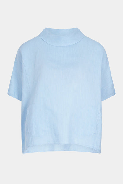 Cowl Neck Linen Top