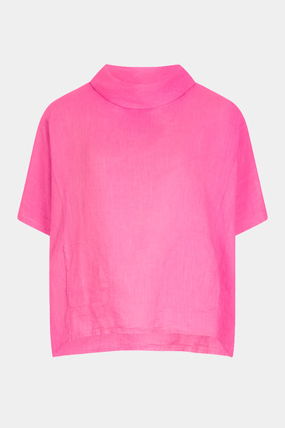Cowl Neck Linen Top