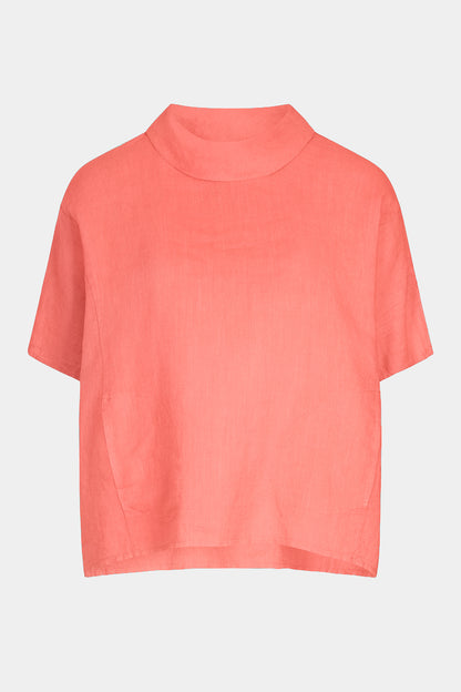 Cowl Neck Linen Top