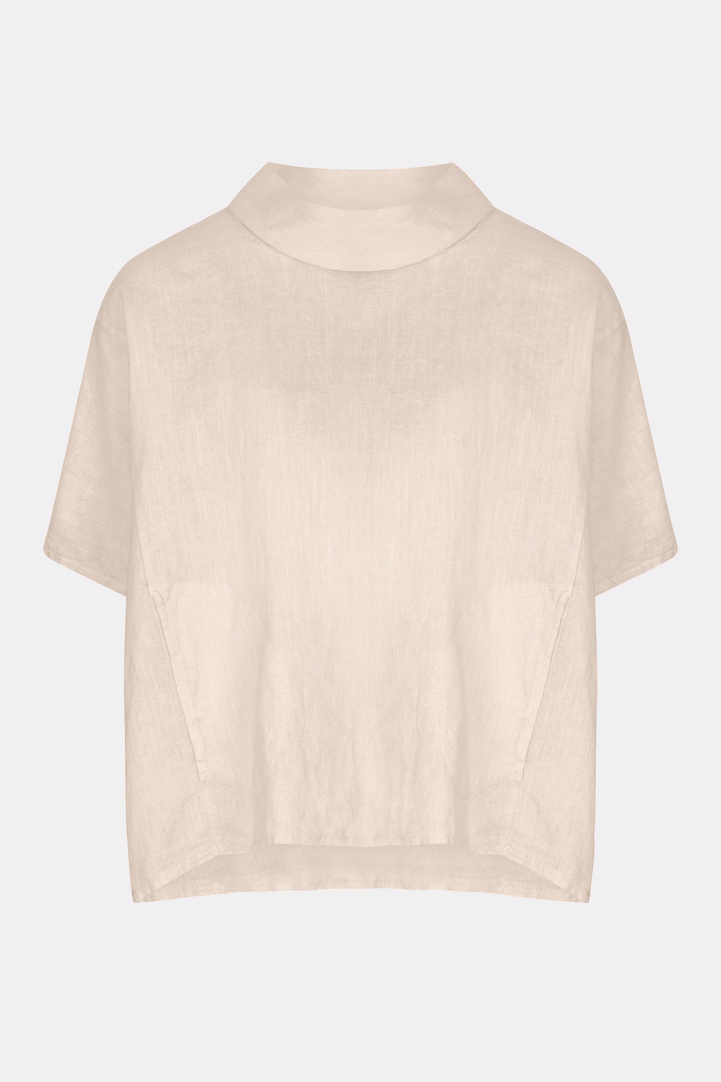 Cowl Neck Linen Top
