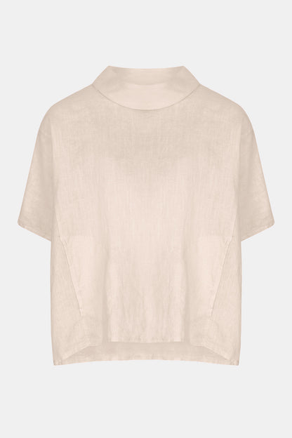 Cowl Neck Linen Top