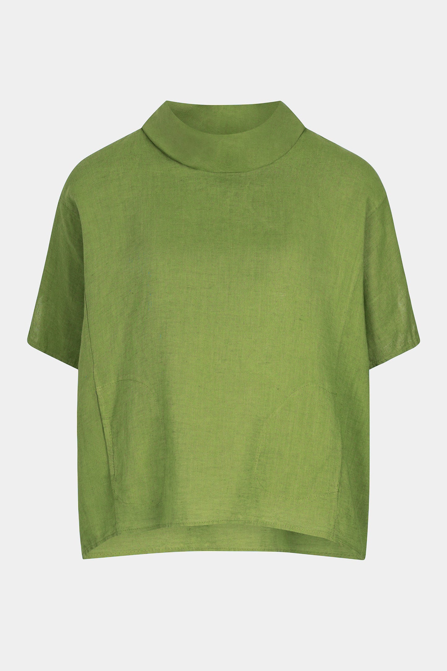 Cowl Neck Linen Top